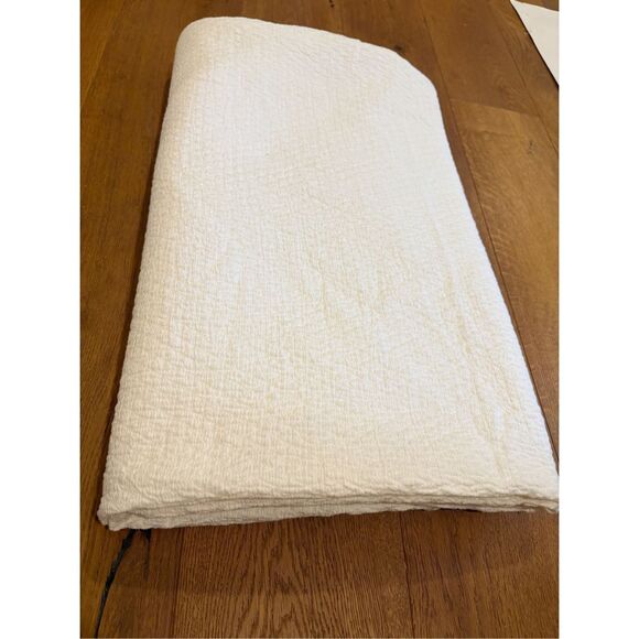 Restoration Hardware King Coverlet Blanket Made in Italy Ivory - Picture 4 of 7